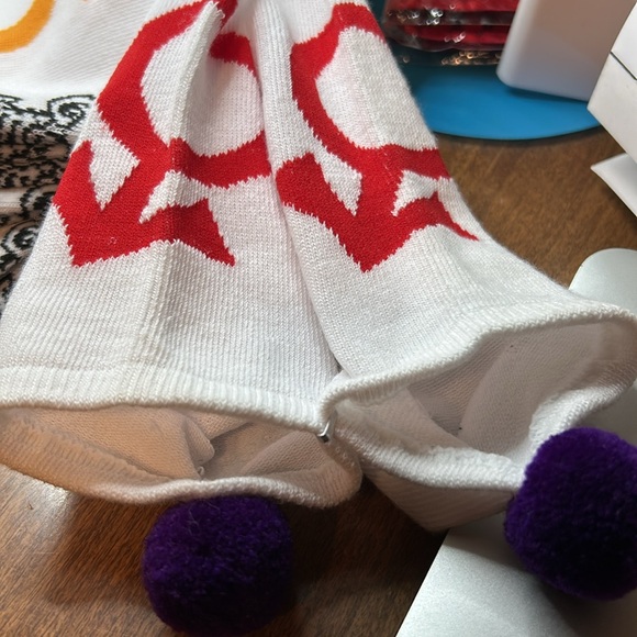 6 Pairs of sailor moon ankle socks New, white with different colored pom-poms - Picture 2 of 9